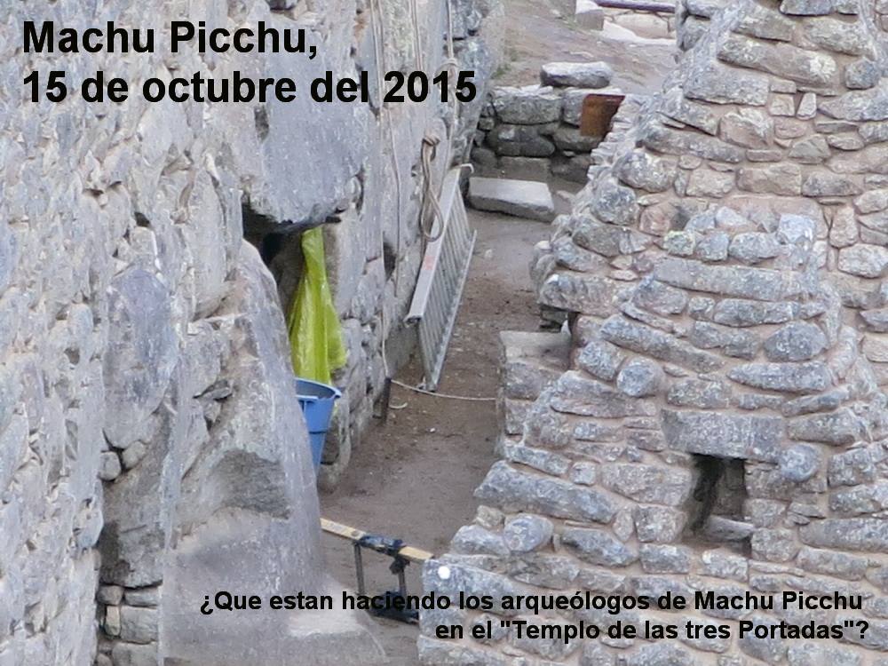 2015/10/15 – ALERT: Archaeologists dig near the door