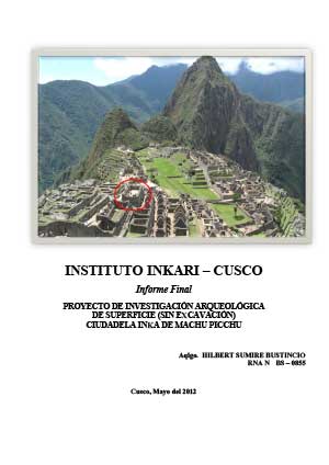 Rapport final des résonances à Machu Picchu