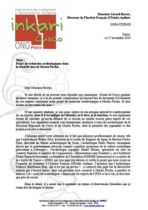 Réponse de Thierry Jamin à IFEA