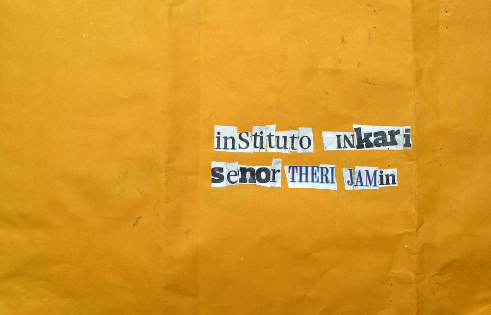 Enveloppe contenant les menaces de mort