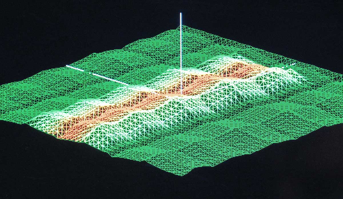 Escalier menant à la chambre principale sous le Temple des 3 Portes