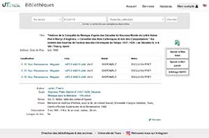 Mémoire de Maîtrise de Thierry Jamin à l'Université de Tours