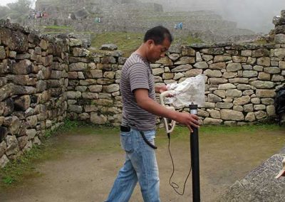 La zona se ha dividido en cuatro sectores que el operador analizará uno por uno.