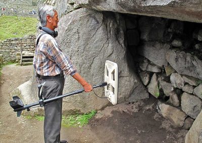 Detección de huecos con la bandeja pequeña frente a la puerta tapada